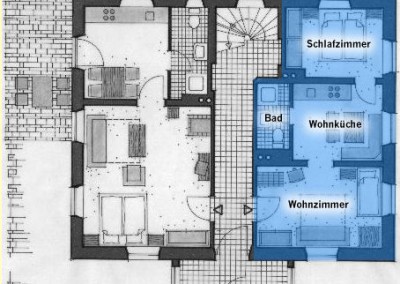 Grundriss Ferienwohnung Jochbarg
