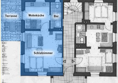 Grundriss Ferienwohnung Sonnenspitz
